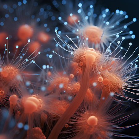 3d illustration of neuron cell, brain cell, neurons, nervous systemの素材