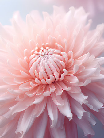 Beautiful pink chrysanthemum flower close-up. Floral backgroundの素材