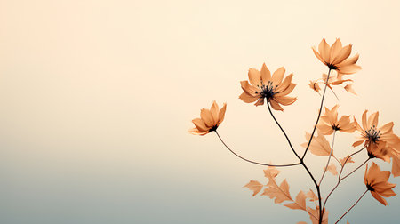 Beautiful floral background with flowers. Vector illustration for your design.の素材