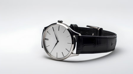 Wristwatch on a white background. 3d render. Isolatedの素材