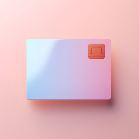 Realistic 3d Detailed Pink Credit Card Icon. Vector illustrationの素材
