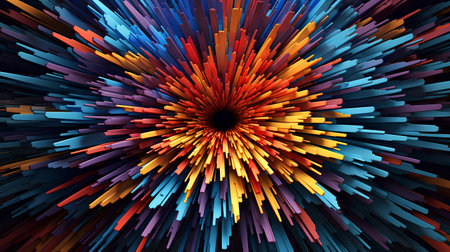 Abstract colorful background. 3d rendering, 3d illustration.の素材