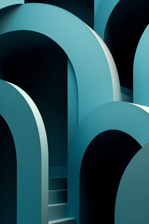 Abstract 3d geometric background. Minimalistic design. Vector illustrationの素材