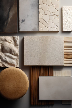 collection of various natural stone textures background. High resolution image gallery.の素材