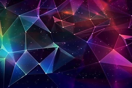 Abstract background with triangles and space for text. Vector Illustration.の素材