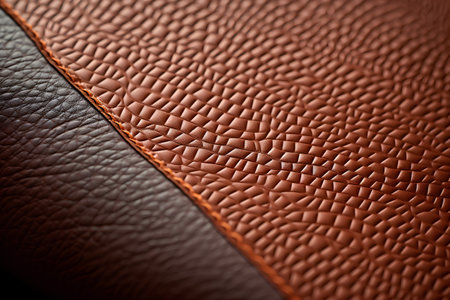 Brown leather texture closeup. Abstract background and texture for design.の素材