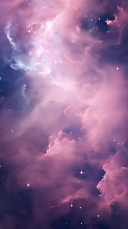 Cosmic space and stars, nebula and galaxy, science fiction wallpaper.の素材
