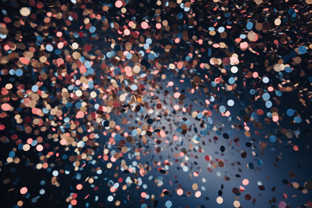 abstract background with bokeh defocused lights and stars.の素材