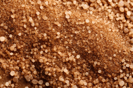 Brown sugar background. Brown sugar texture. Abstract background of brown sugar.の素材