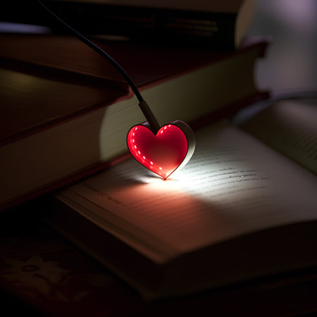 Heart on an open book. Valentine's Day. 3D renderingの素材