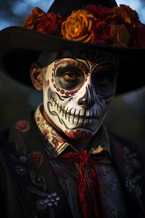 Day of the Dead, Dia de los Muertos, Day of The Dead, mexican skeletonの素材