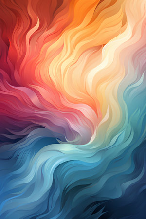 Abstract colorful background. Vector illustration for your design. Colorful waves.の素材