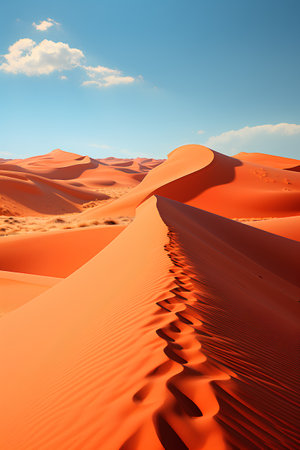 Desert sand dunes in the Namib desert. 3d renderの素材