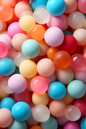 Seamless pattern with multicolored eggs. Vector illustration.の素材