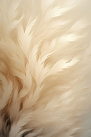 Beautiful abstract background of feathers, light beige, brown colorsの素材