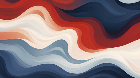 Seamless pattern with multicolored waves. Vector illustration.の素材