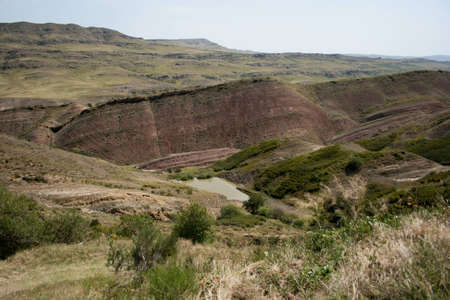 Landscape in David GarejaKakhetia in Georgia の写真素材