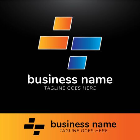 Abstract modern graphic elements. Dynamical colored shape and line. Gradient abstract colored. Vector social community logo, network and messaging abstract icon design.のイラスト素材