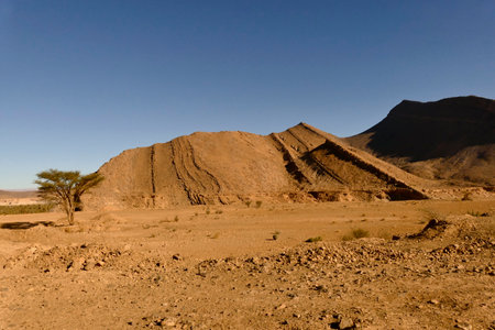 Morocco, Tata valley rock formations. province of Souss Massaの写真素材