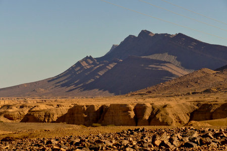 Morocco, Tata valley rock formations. province of Souss Massal.の写真素材