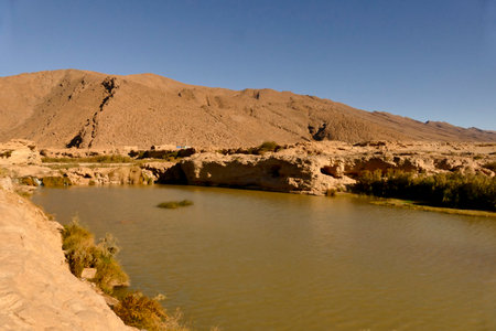 Morocco, Tata valley rock formations. province of Souss Massaの写真素材