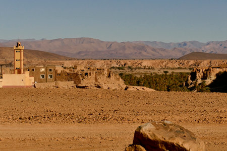 Morocco, Tata valley rock formations. province of Souss Massaの写真素材