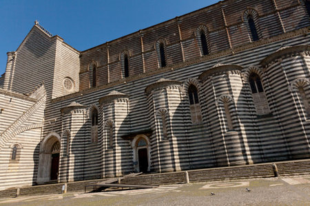 Duomo,Orvieto,middle ages,italian monument in gothic styleの写真素材
