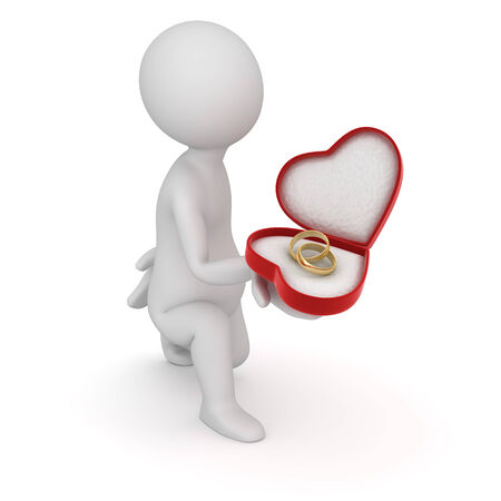 Wedding rings , computer generated image. 3d render.の写真素材