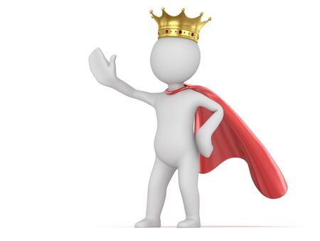 King , computer generated image. 3d render.の写真素材