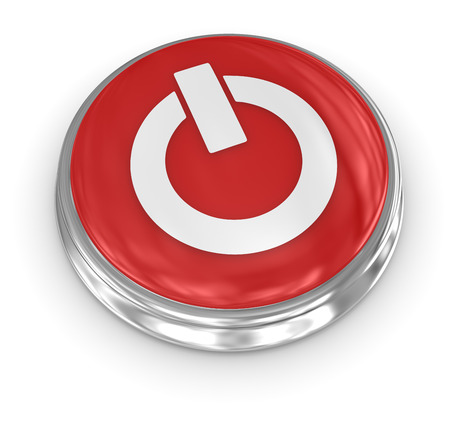 3d button , computer generated image. 3d render.の写真素材