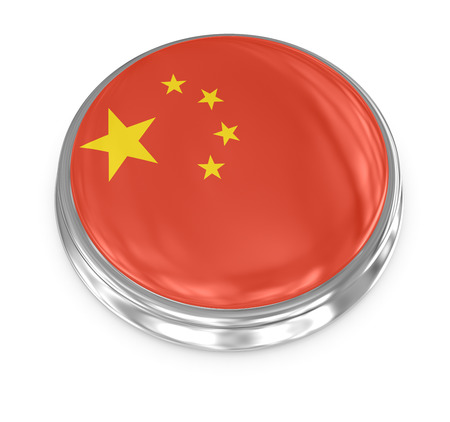China badge , computer generated image. 3d render.の写真素材