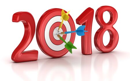 Goal 2018. 3d render and computer generated image.の写真素材
