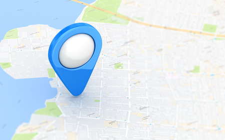 Gps concept with marker. 3d render and computer generated image.の写真素材