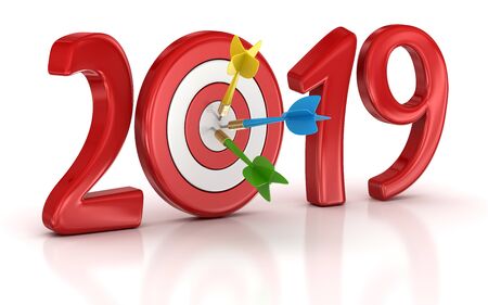 Goal 2018. 3d render and computer generated image.の写真素材