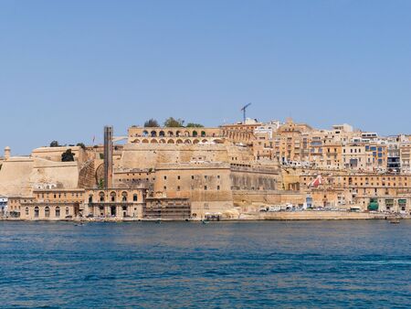 View of the beautiful and old city of Valletta. Maltaの写真素材