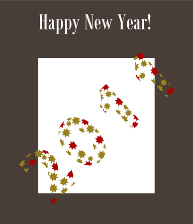 New year greeting card - 2011 illustrationのイラスト素材