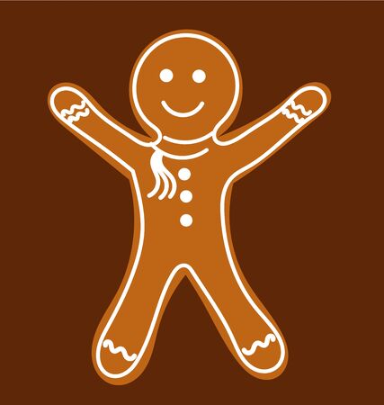 Gingerbread man. のイラスト素材