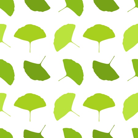 Ginkgo leaves - seamless patternのイラスト素材