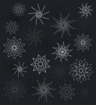 Snowflakes background. のイラスト素材