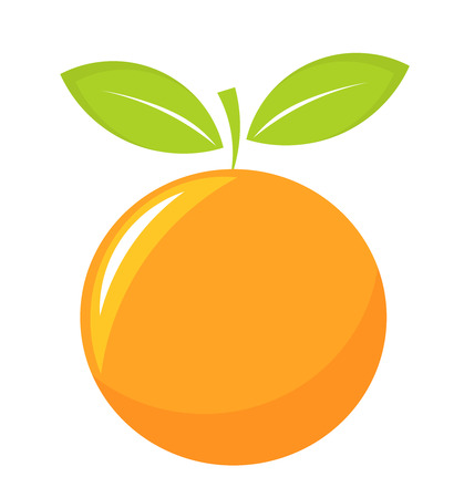 Orange fruit icon. Vector illustrationのイラスト素材