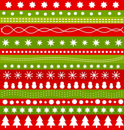 Christmas pattern in scandinavian style. Vector illustrationのイラスト素材