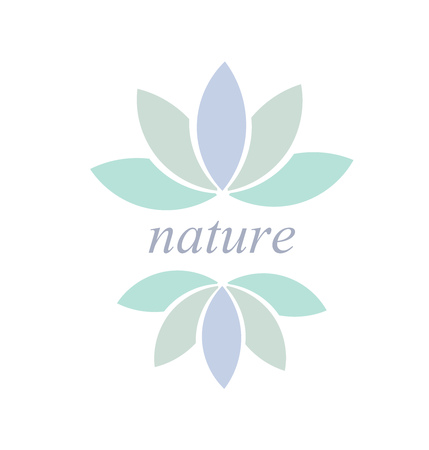 Leaf or flower symbol or icon, Nature concept illustrationのイラスト素材