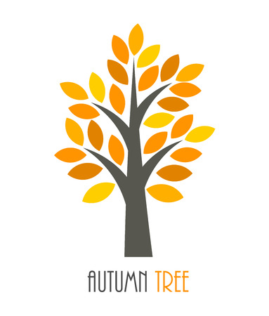 Autumn tree icon. Vector illustrationのイラスト素材