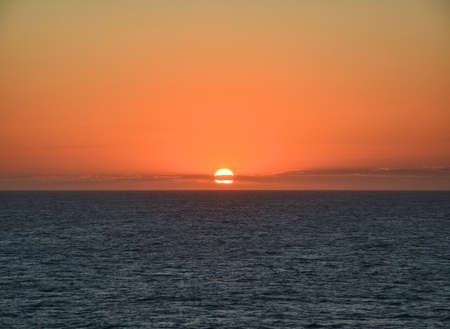 Sunset above Indian Ocean