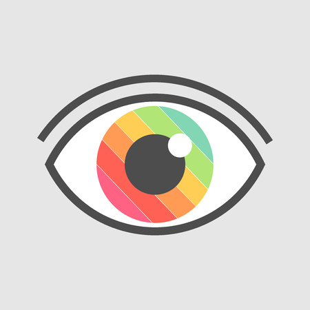 Eye colors illustrationのイラスト素材