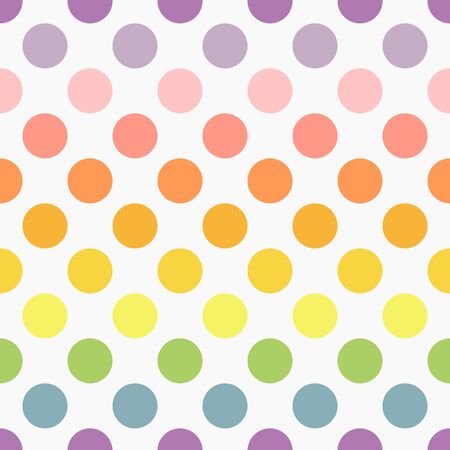 Polka dot colors background. Vector illustrationのイラスト素材