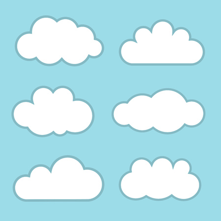 Clouds. Vector illustrationのイラスト素材