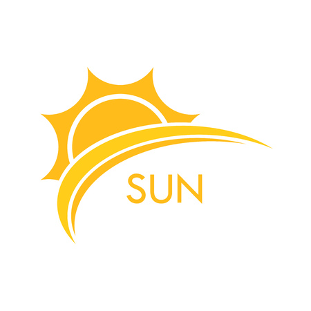 Sun symbol. Vector illustrationのイラスト素材