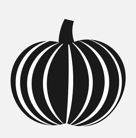 Black pumpkin icon.のイラスト素材