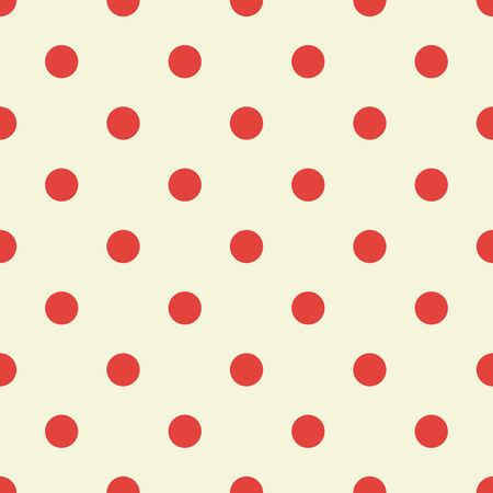 Red polka dot pattern. Vector illustrationのイラスト素材